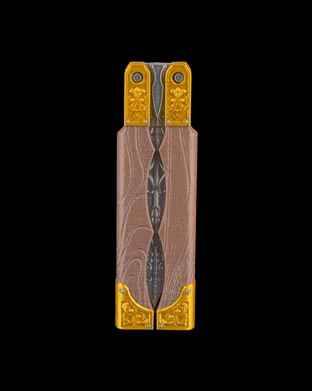 Özel Motifli Kelebek Bıçak