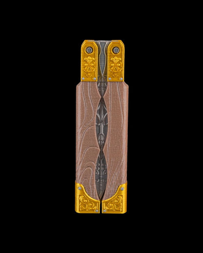 Özel Motifli Kelebek Bıçak