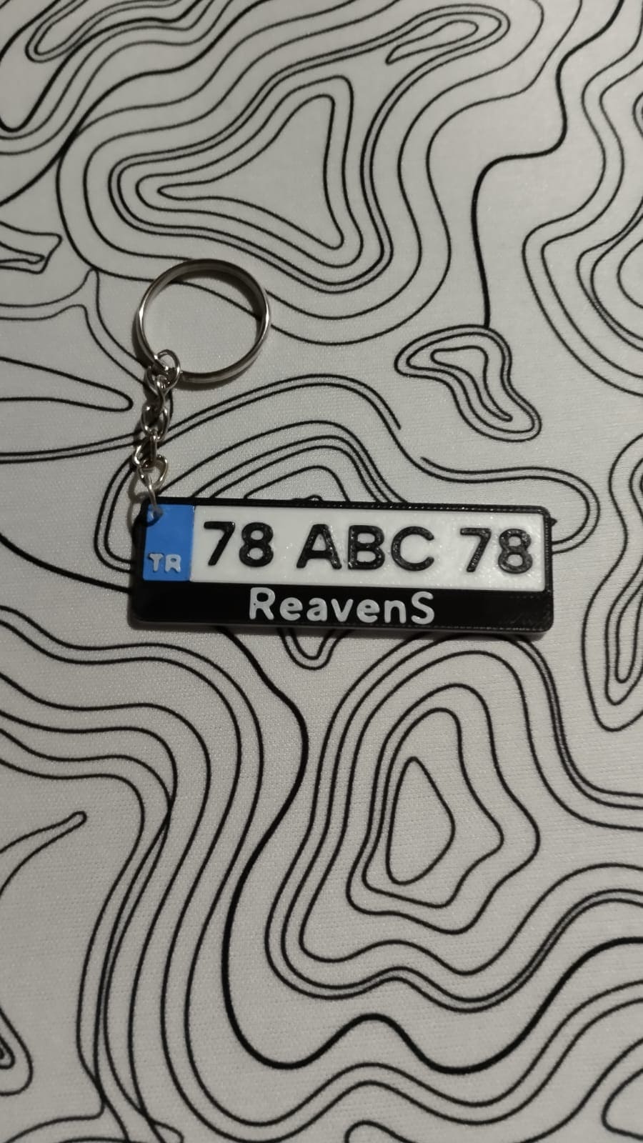 Kişiye Özel Araba Plaka Anahtarlığı