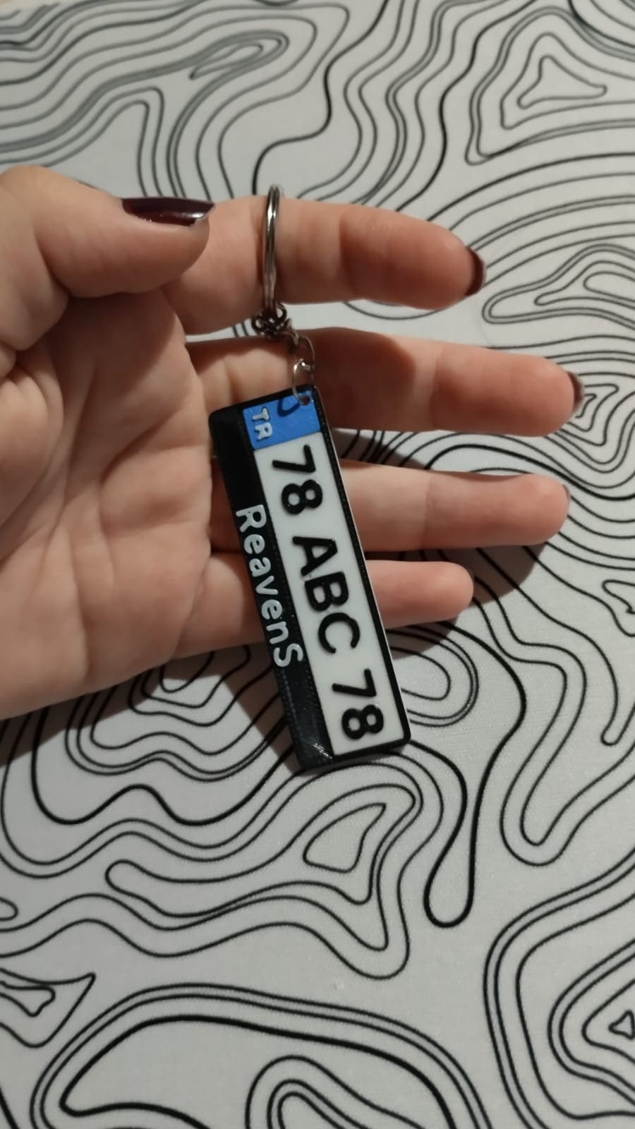 Kişiye Özel Araba Plaka Anahtarlığı