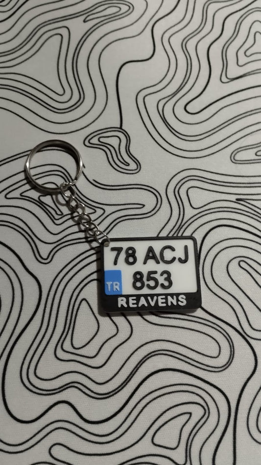 Kişiye Özel Motor Plaka Anahtarlığı