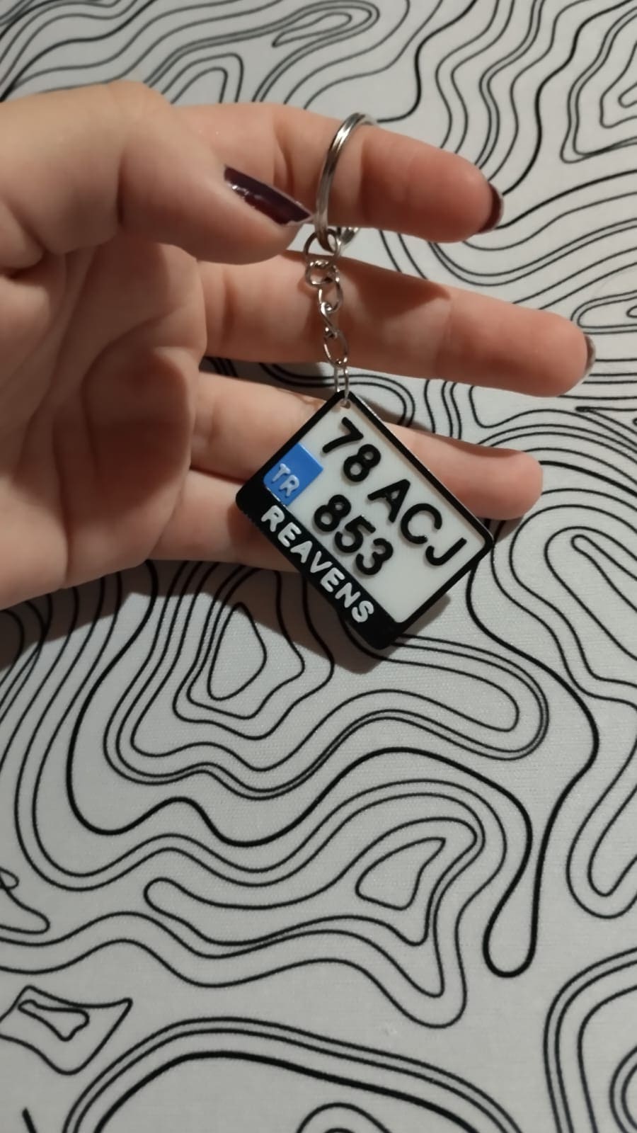 Kişiye Özel Motor Plaka Anahtarlığı