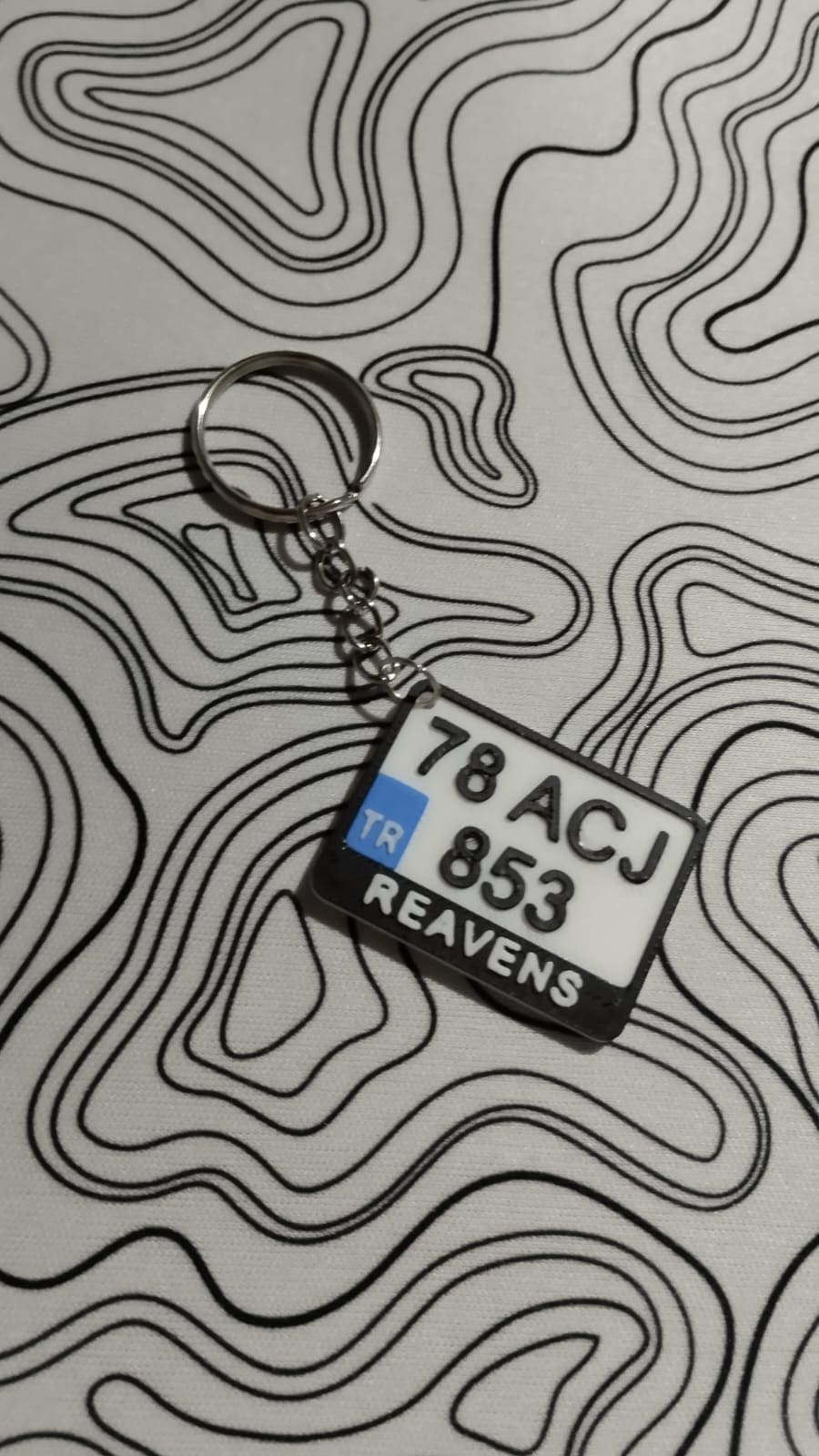 Kişiye Özel Motor Plaka Anahtarlığı