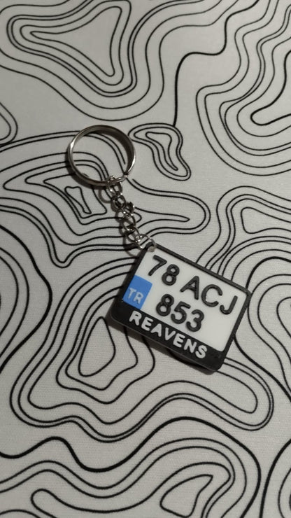 Kişiye Özel Motor Plaka Anahtarlığı